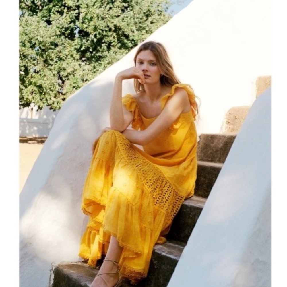 *LAST CHANCE* Anthropologie Fallon Eyelet Maxi Dress